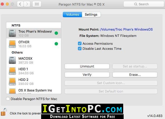paragon ntfs for mac settings